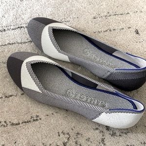 Rothy’s, Captoe Dove Grey, 9.5. Never worn